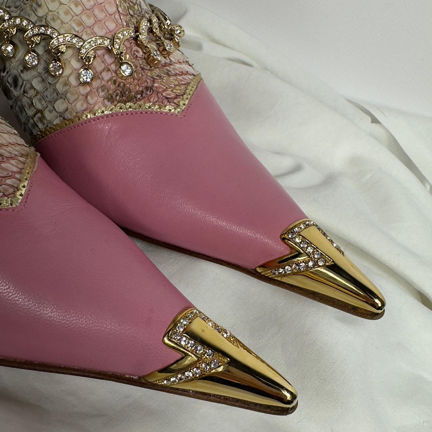 Hamlet Couture Italian Python Boots — 36/37