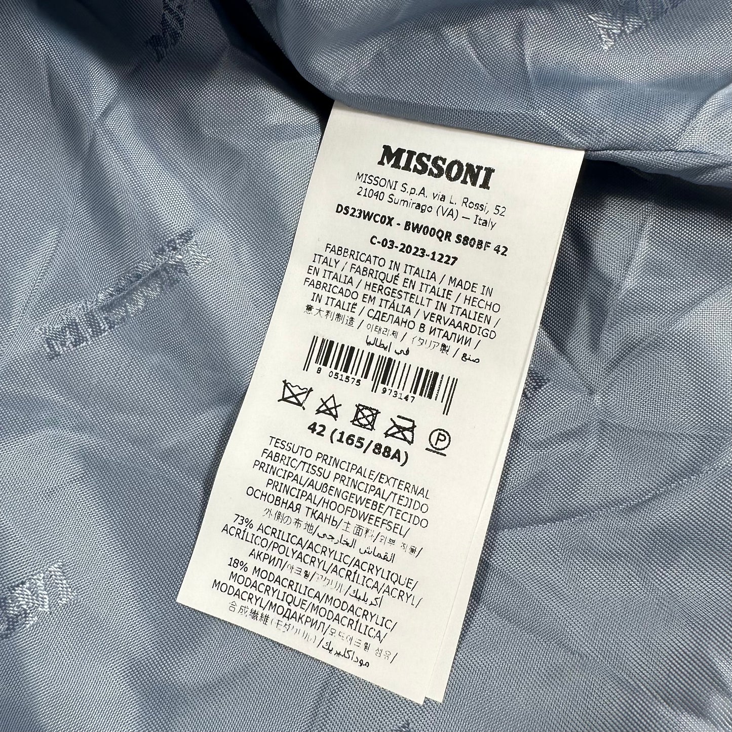 Missoni 2023 Faux Fur Coat