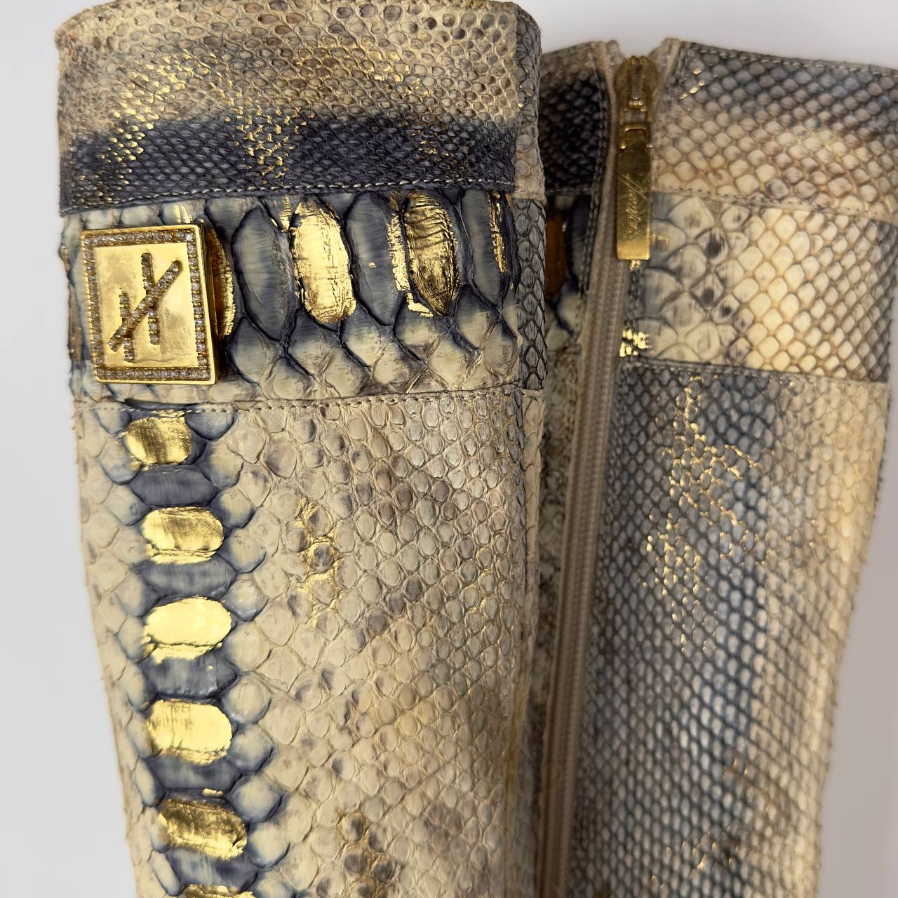 Hamlet Couture Python Leather Italian Boots