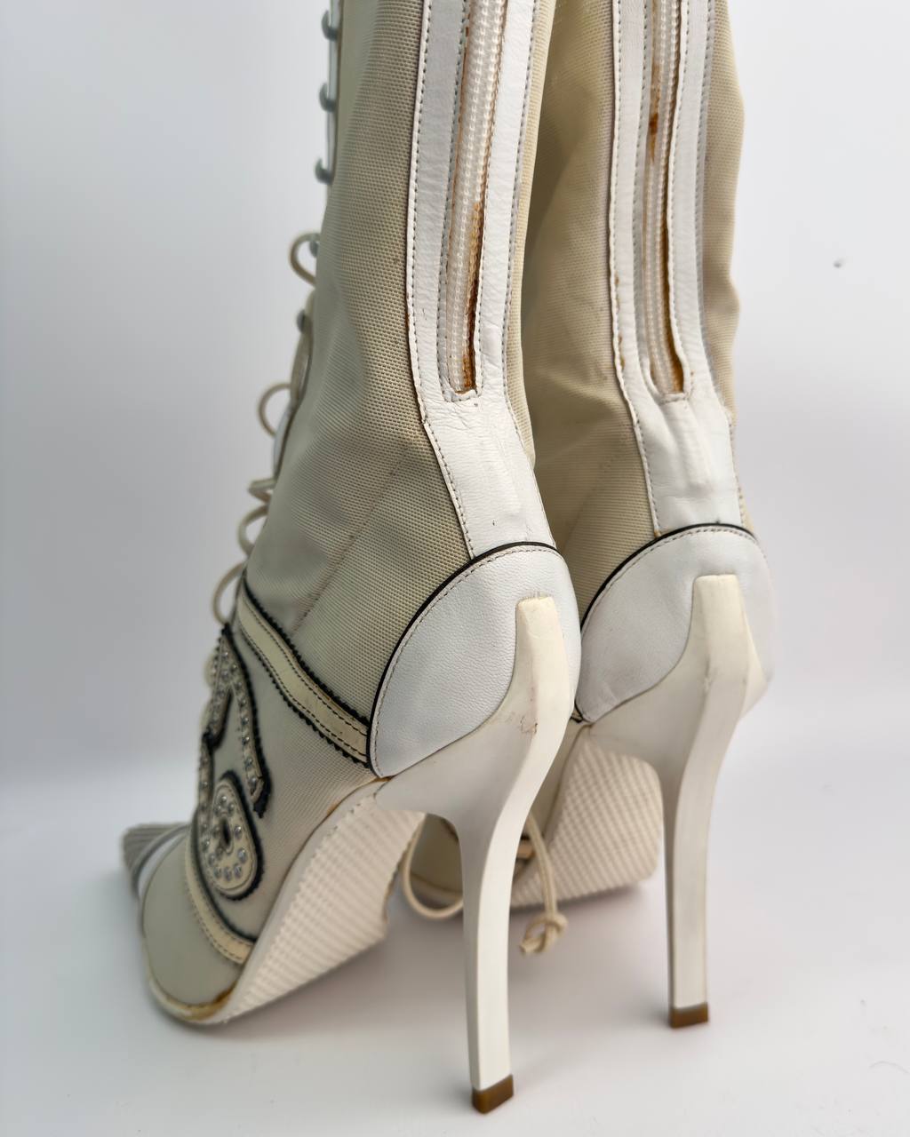 Vintage Italian Sporty Boots — 37.5