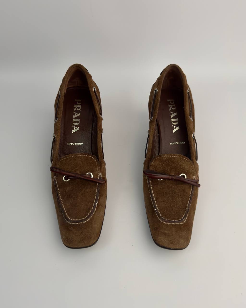 Prada Vintage Suede Kitten Heels — 36.5