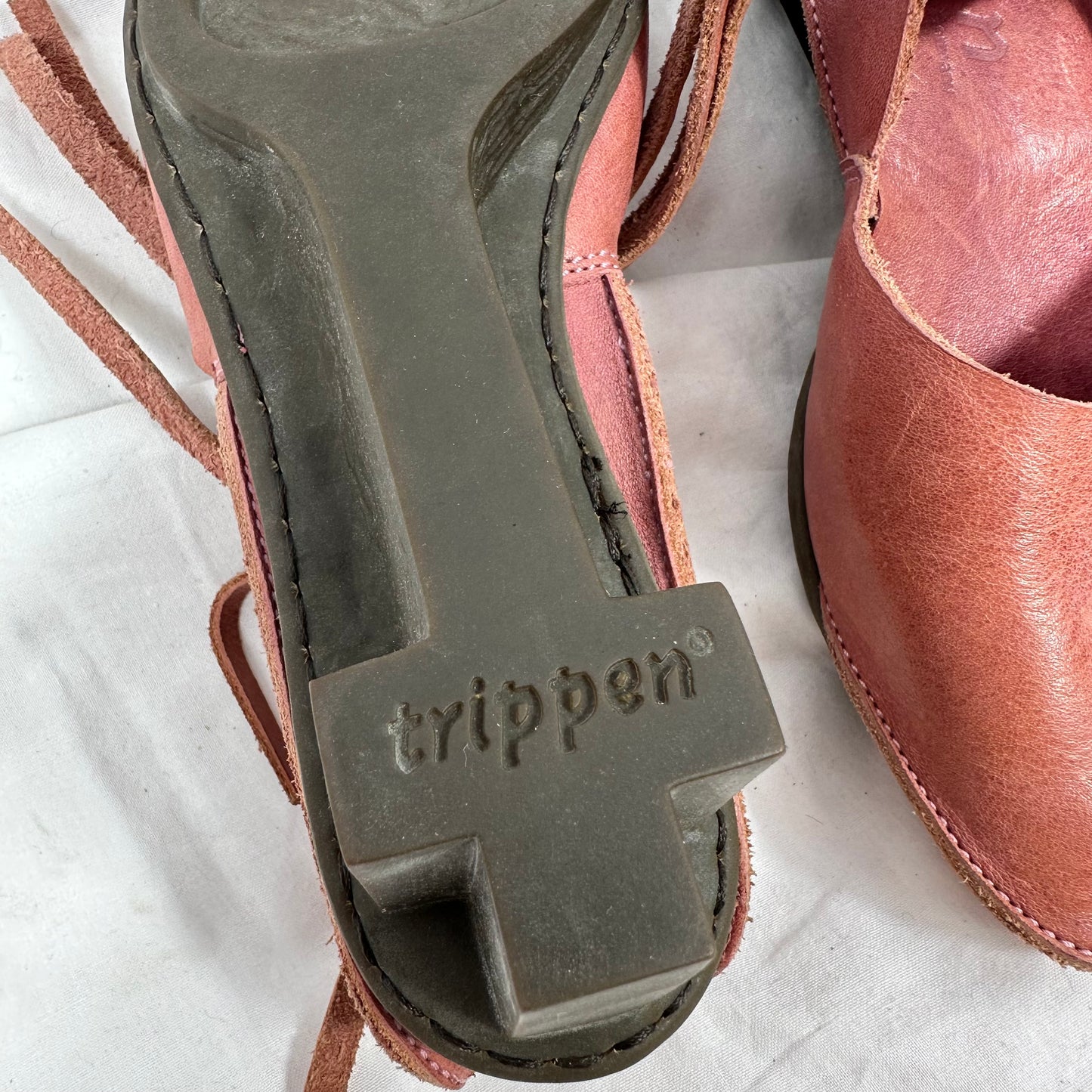 Trippen Vintage Leather Ballet Flats 37/38