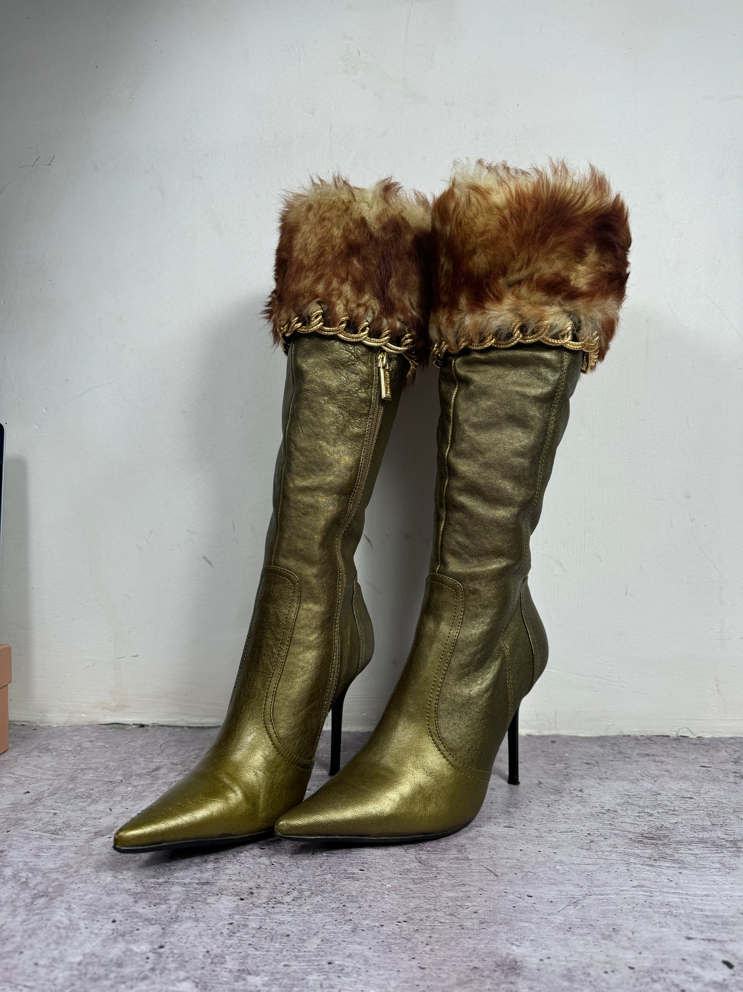 Vintage Italian Paolo Conte Leather Boots 38