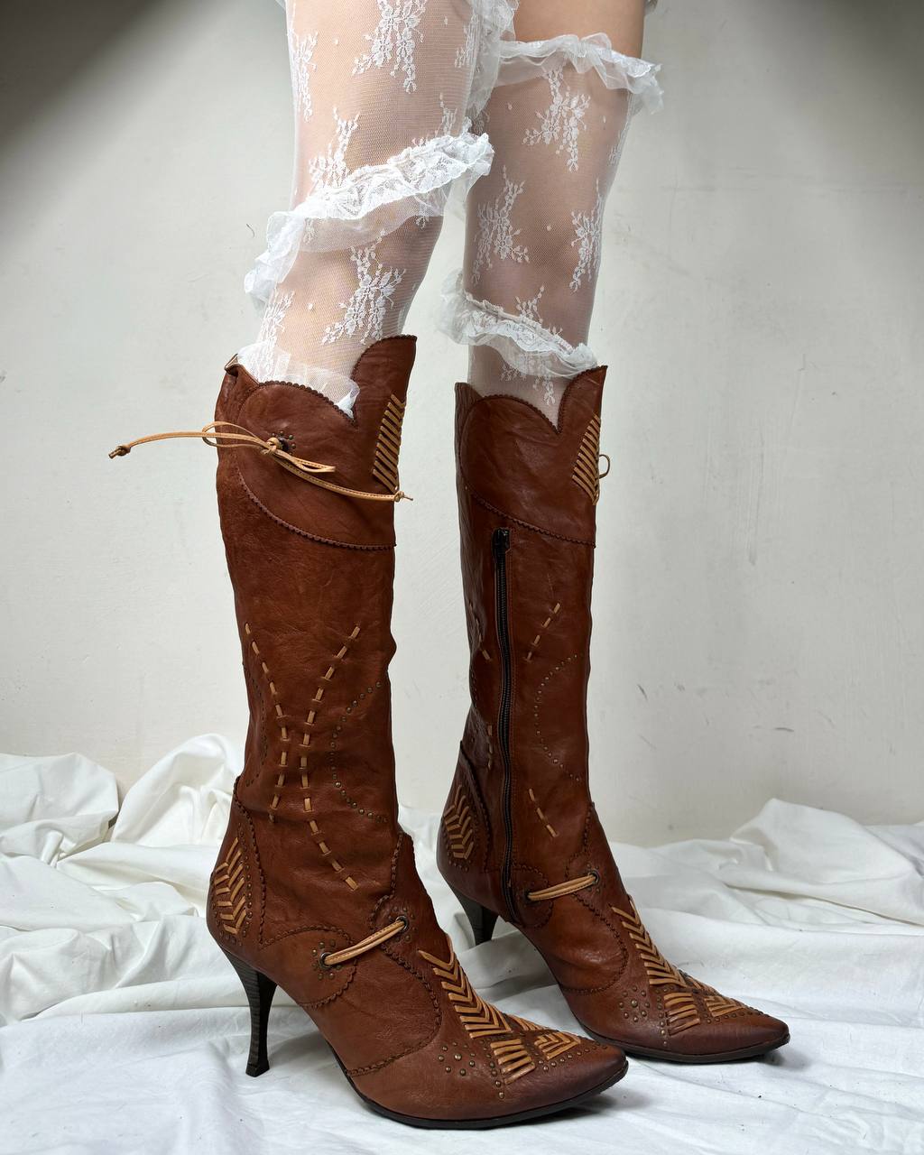 Andrea Lattanzi Vintage Italian Leather Boots 40/41