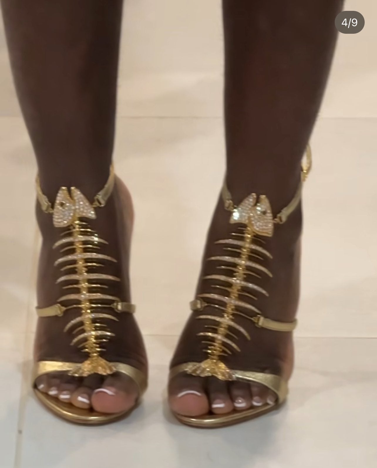 Giuseppe Zanotti Fishbone Heels — 40/41