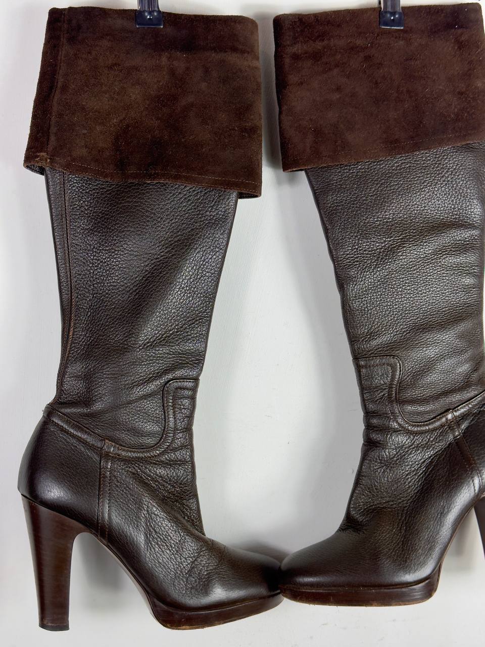Miu Miu Vintage Leather Brown Boots 36.5/37.5