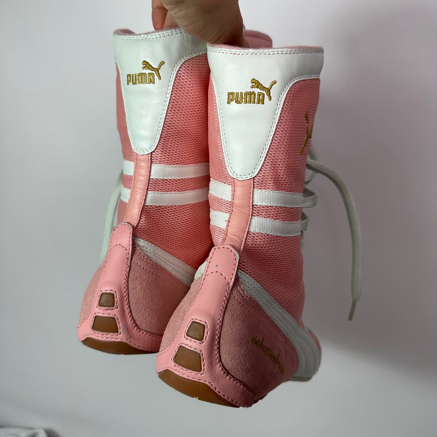 Puma 90s Vintage Pink Boxing Wrestling Boots