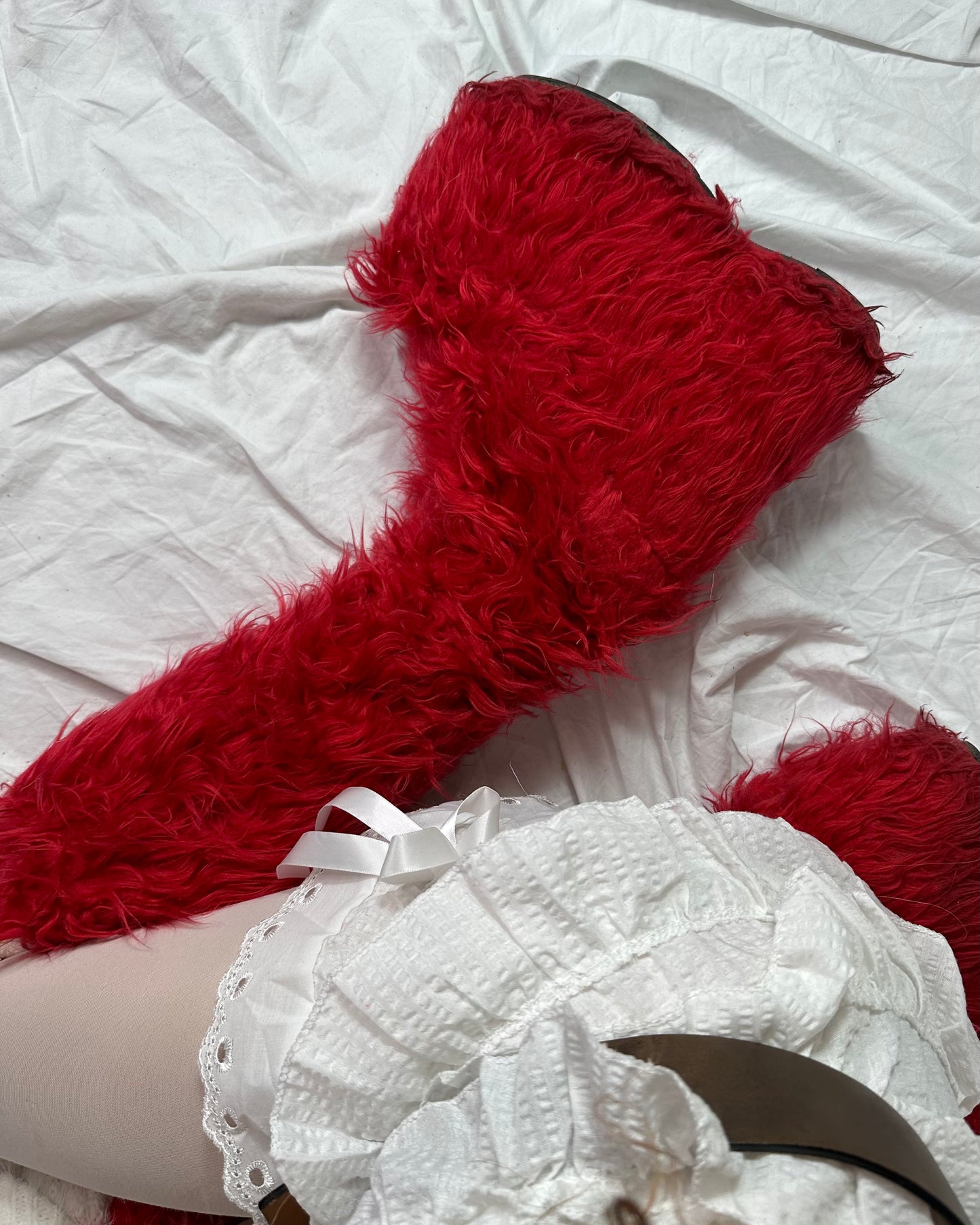 Vintage Ellie Mega Platform Fur Boots 39/40