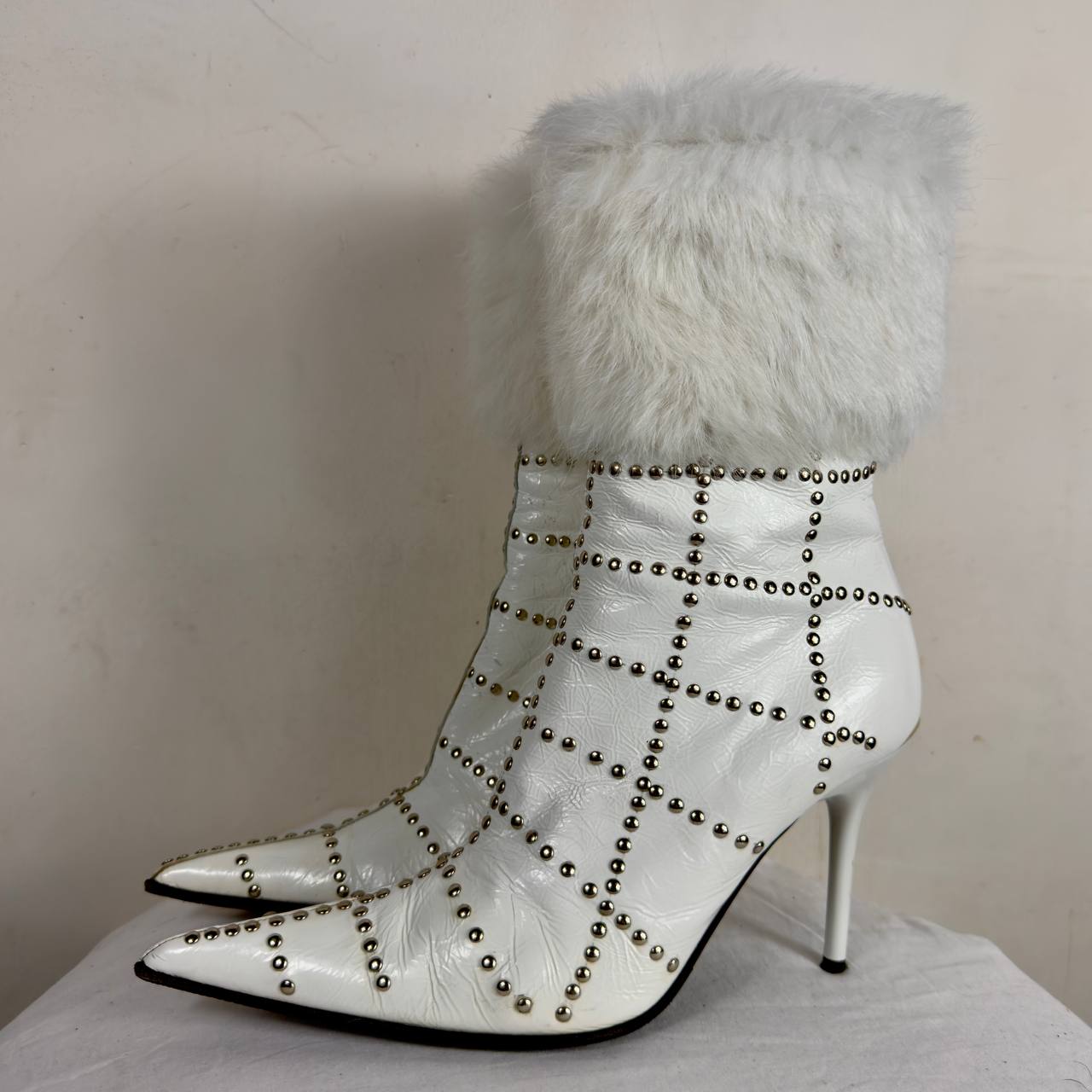 Vintage Italian Faux Fur Boots 36/37