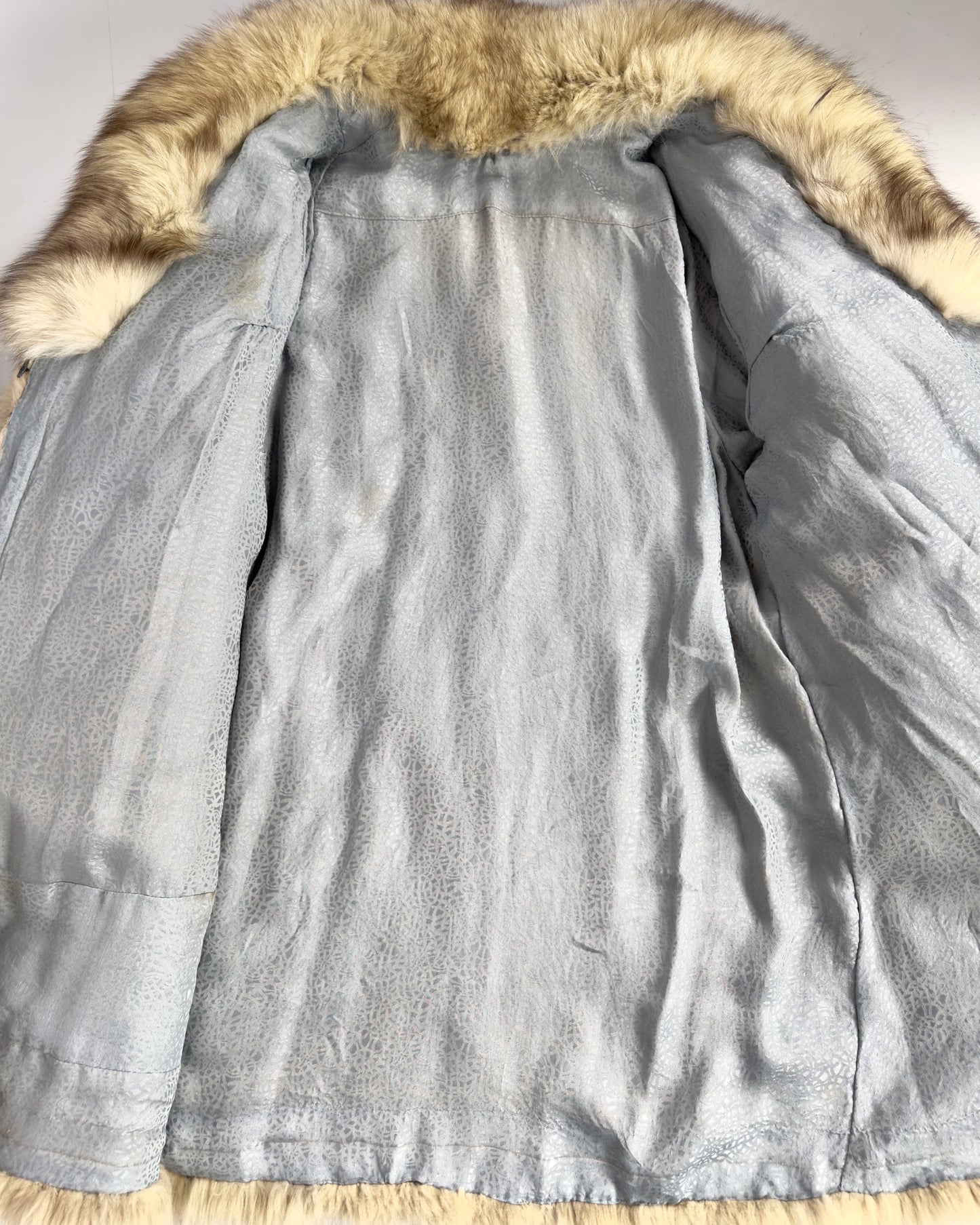 Vintage Arctic Fox Luxurious Fluffy Fur Coat
