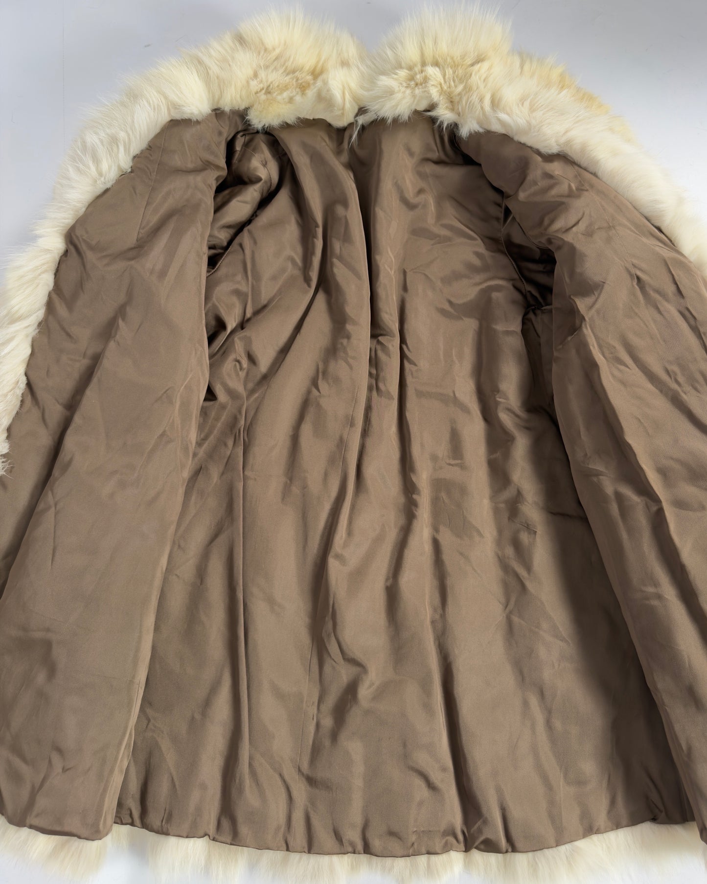 Vintage Arctic Fox Fur Coat — S/L