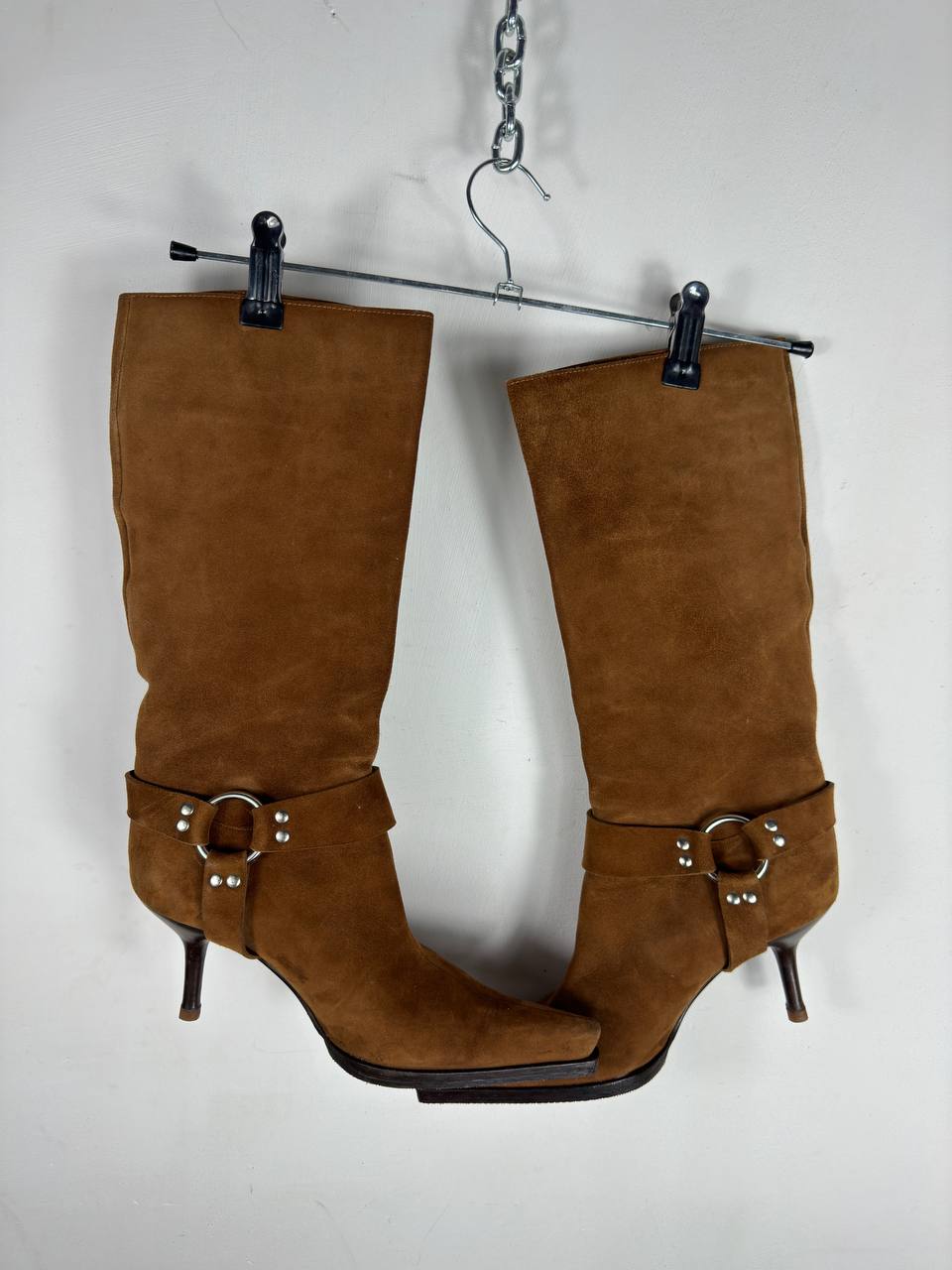 Sergio Rossi Vintage Suede Buckle Boots 36/37
