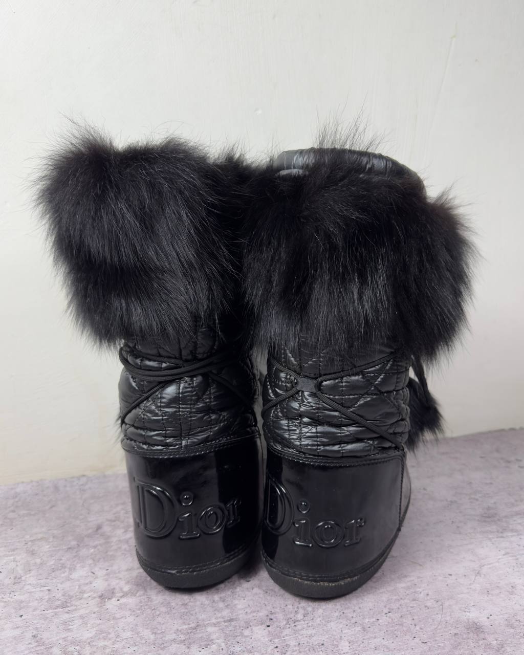 Dior Galliano Vintage Fur Moon Boots 36-38