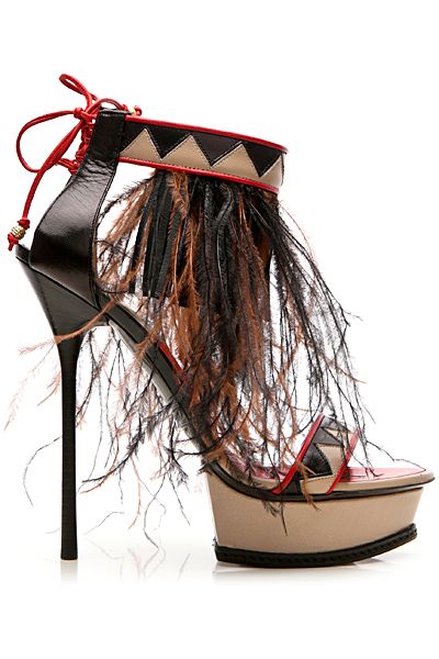 Dsquared Rare Ostrich Feather Heels — 37