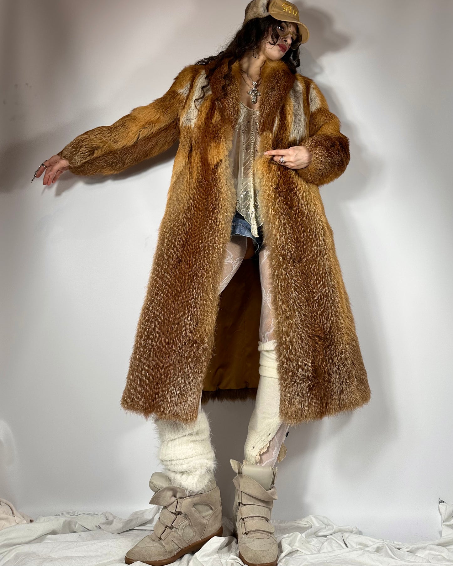 Vintage Fox Fur Coat