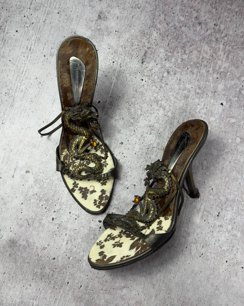 Giuseppe Zanotti Vintage Dragon Heels Rare 39