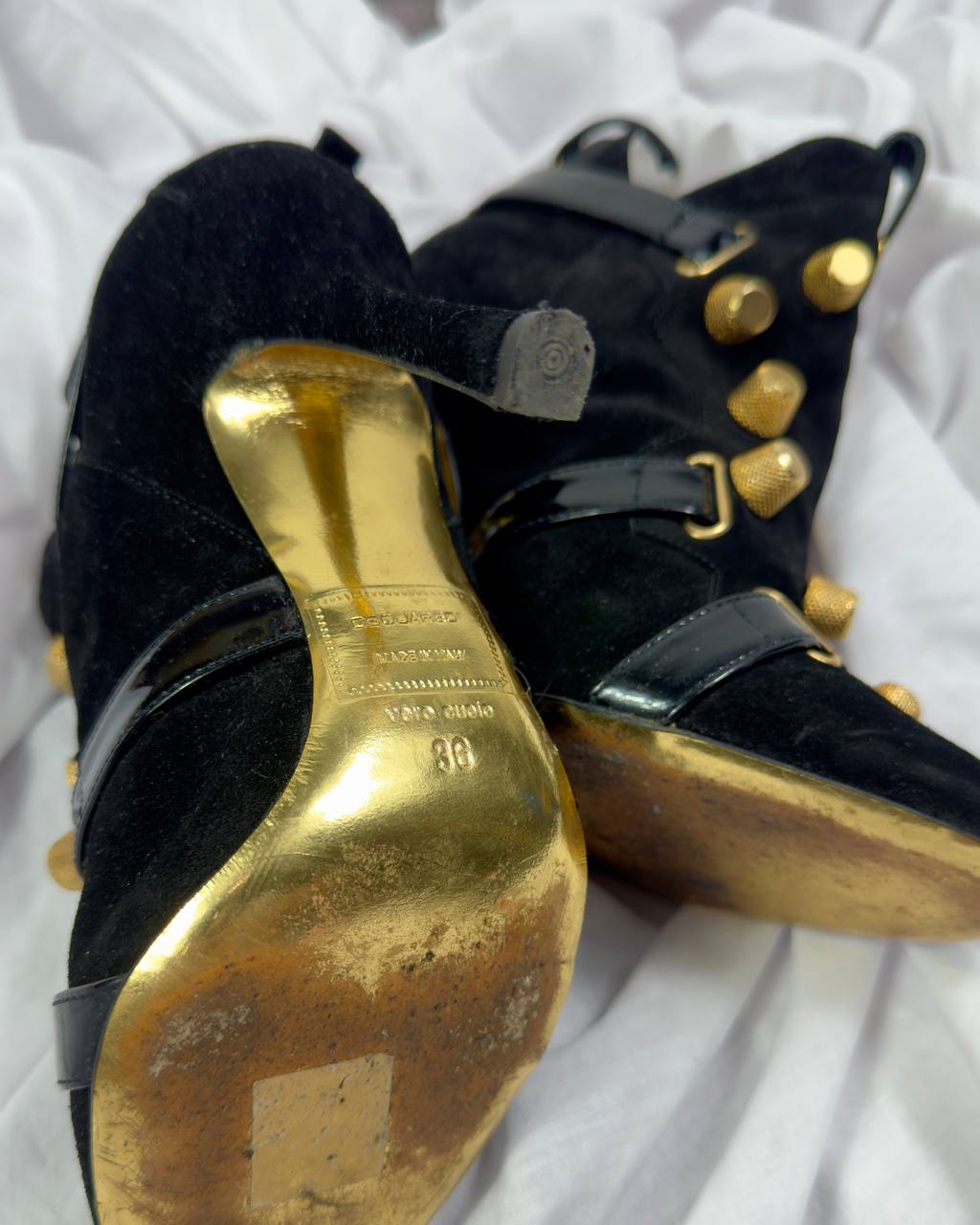 Dsquared2 Suede Studded Boots 36/36.5
