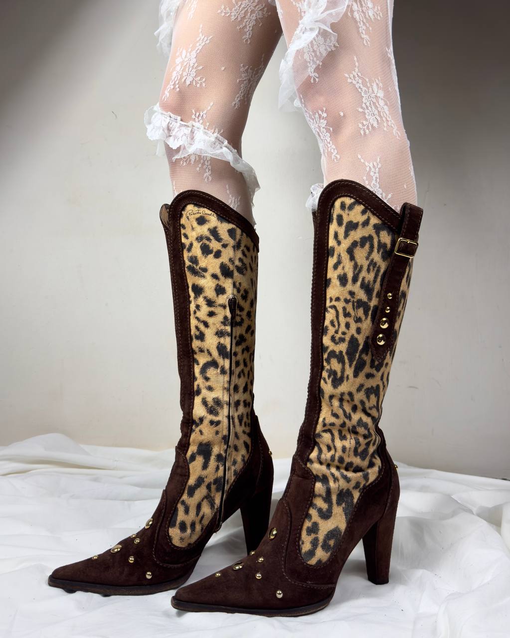 Roberto Cavalli Vintage Cowboy Heels 38/39