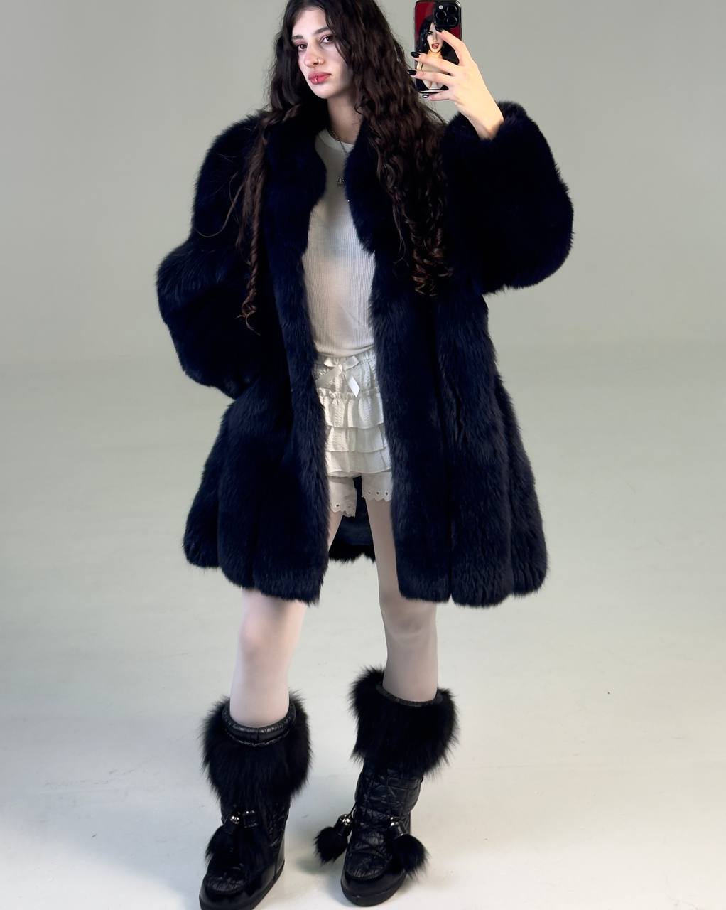 Vintage Arctic Fox Fur Coat