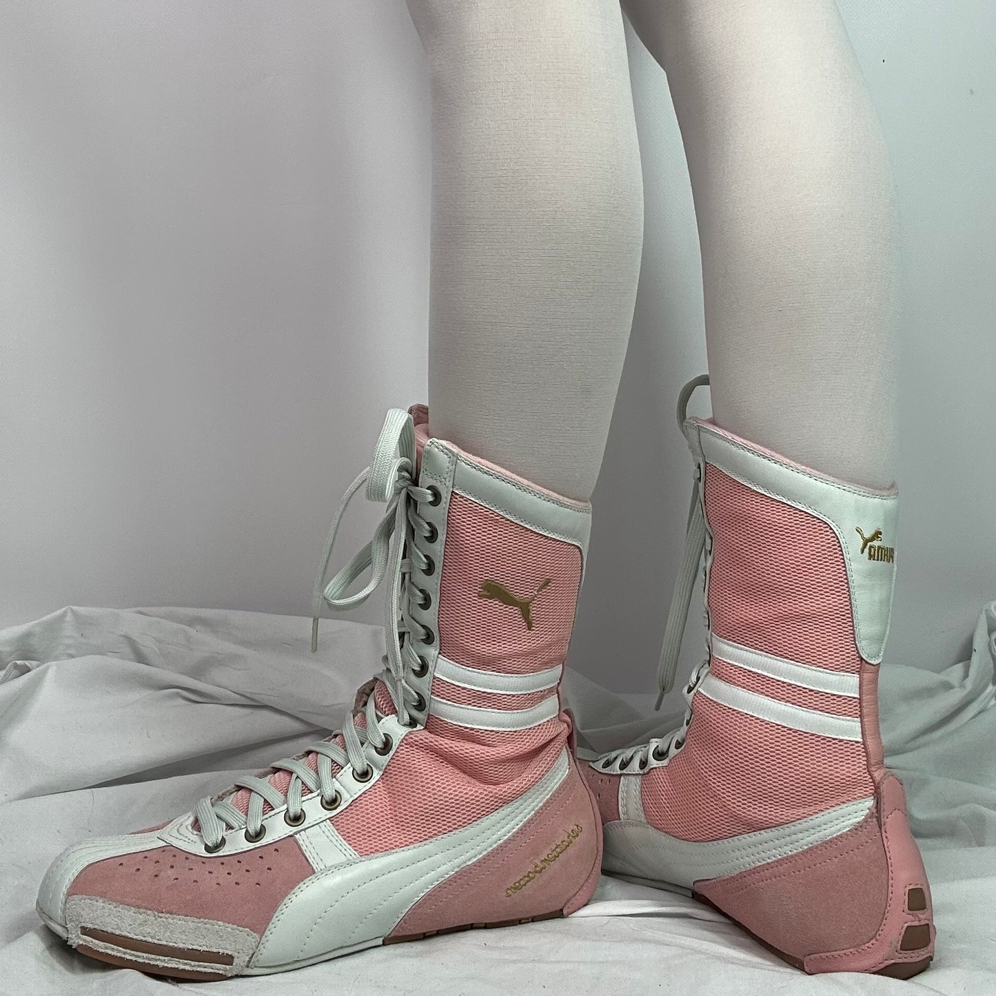 Puma 90s Vintage Pink Boxing Wrestling Boots