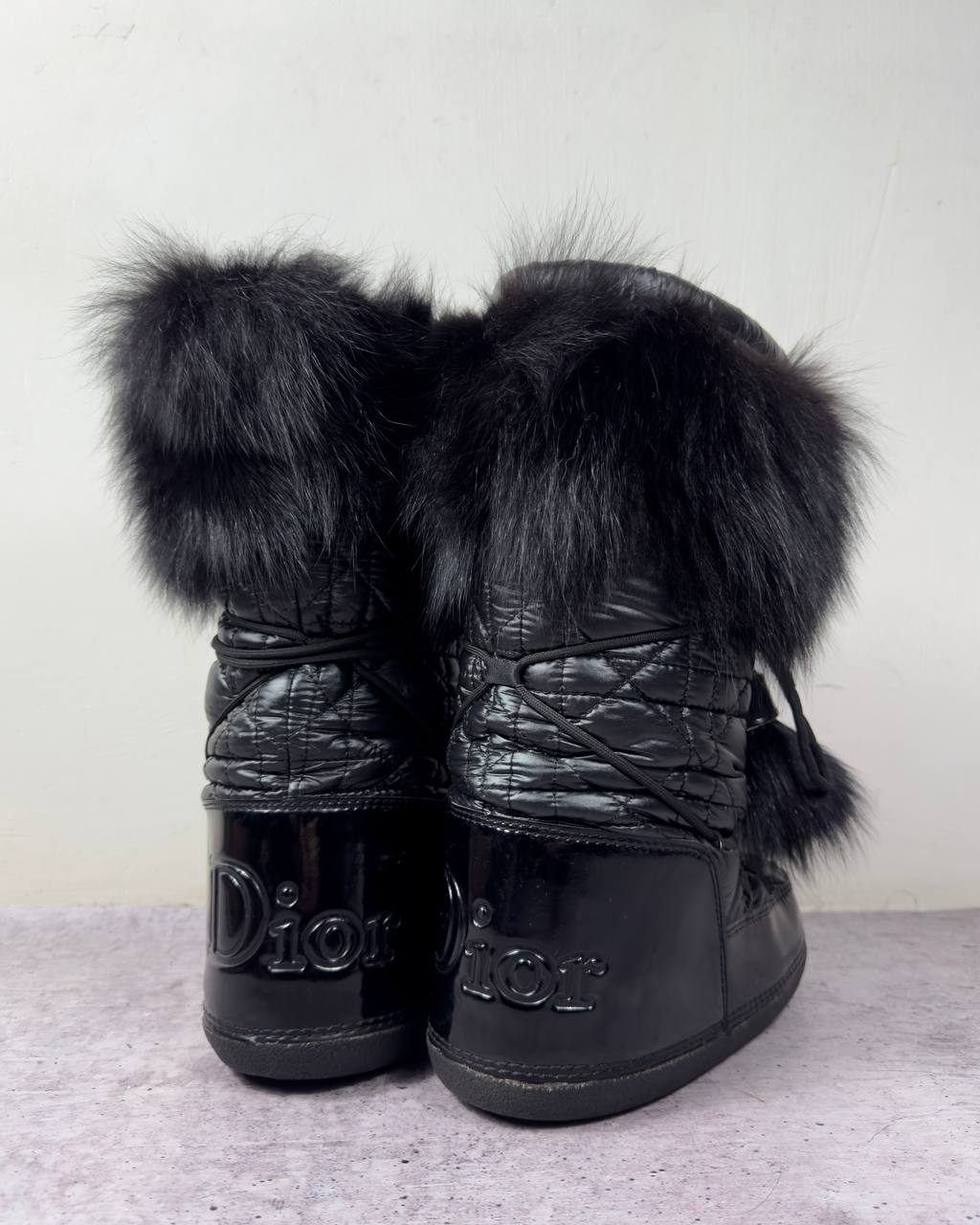 Dior Galliano Vintage Fur Moon Boots 36-38