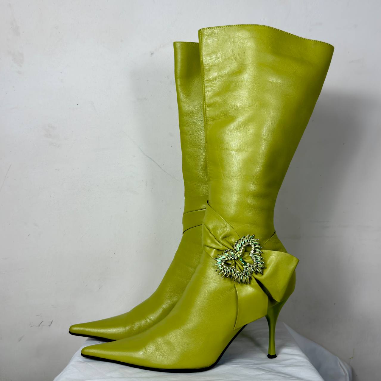 Vintage Italian Leather Boots (brat!) 39/39.5