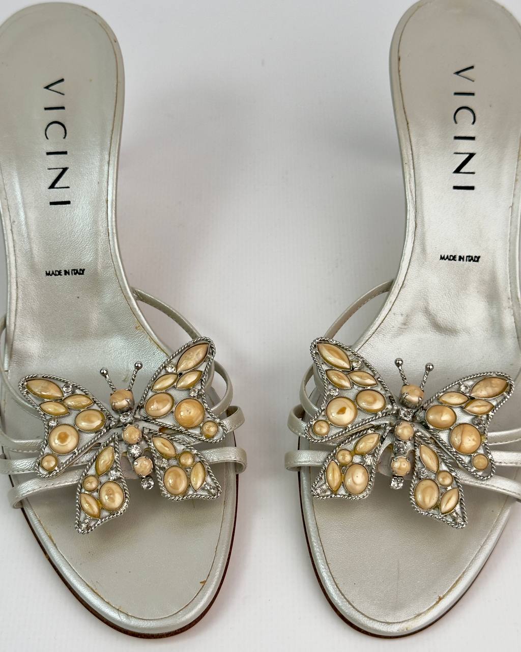 Vicini By Zanotti Butterfly Gemstone 00s Heels — 37.5/38