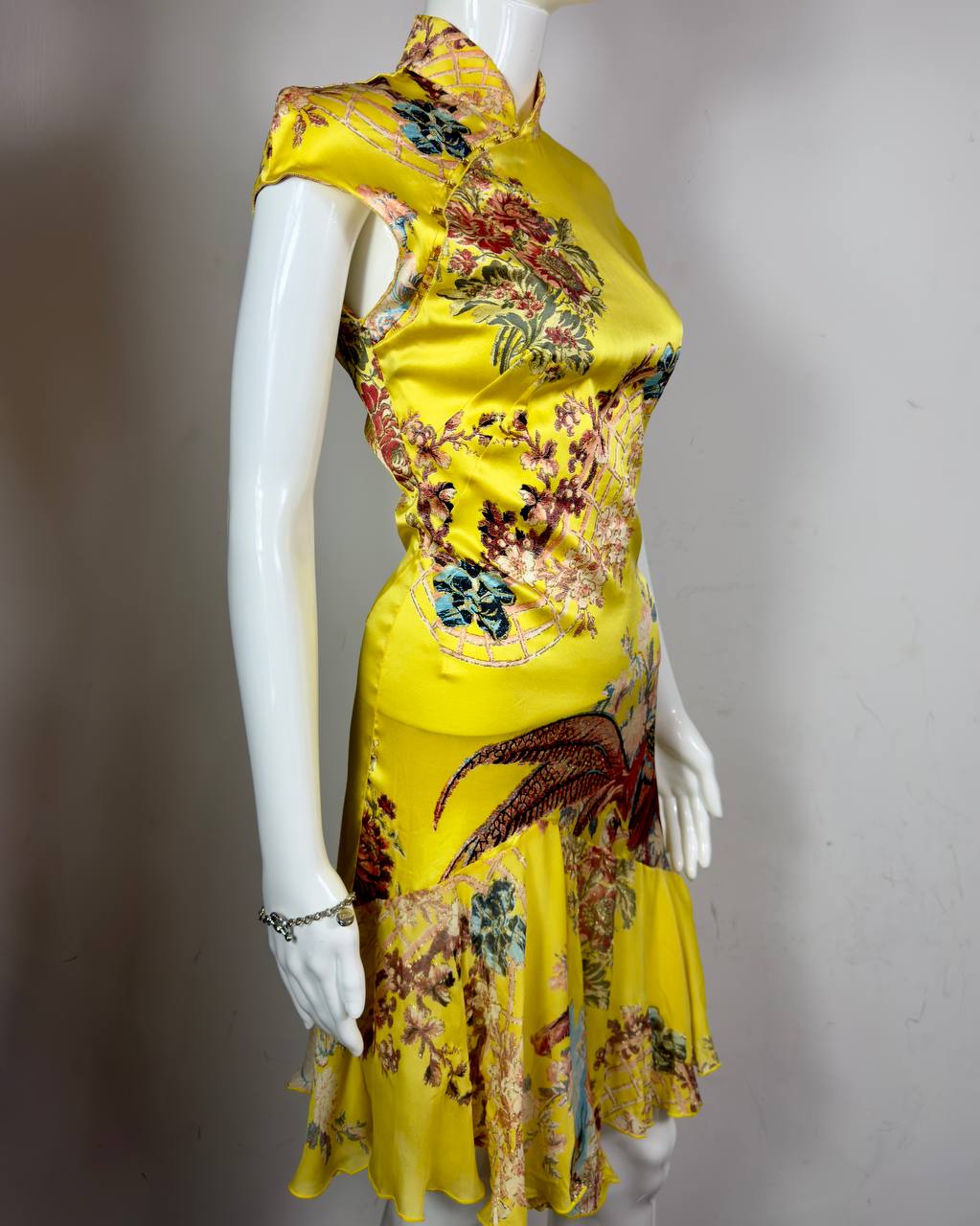 Roberto Cavalli S/S2003 Iconic Chinoiserie Silk Dress