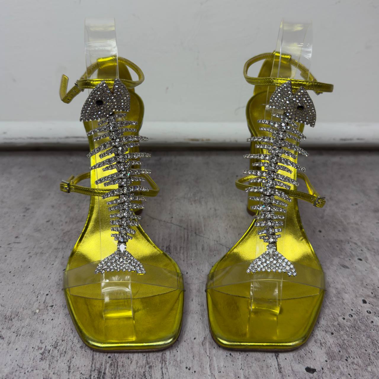 Giuseppe Zanotti Fishbone Heels — 40/40.5