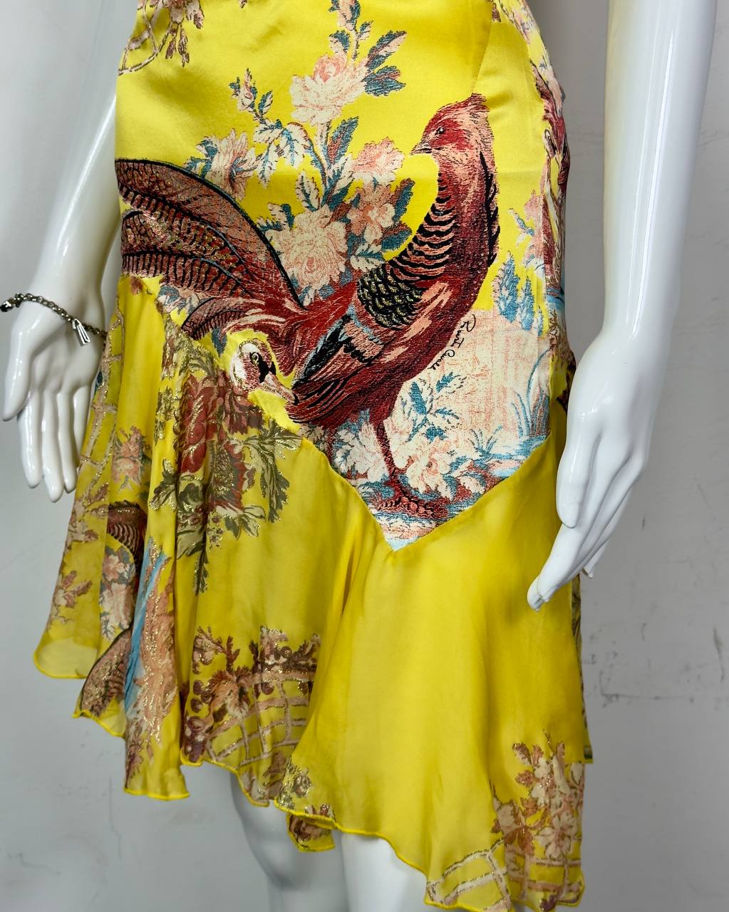 Roberto Cavalli S/S2003 Iconic Chinoiserie Silk Dress