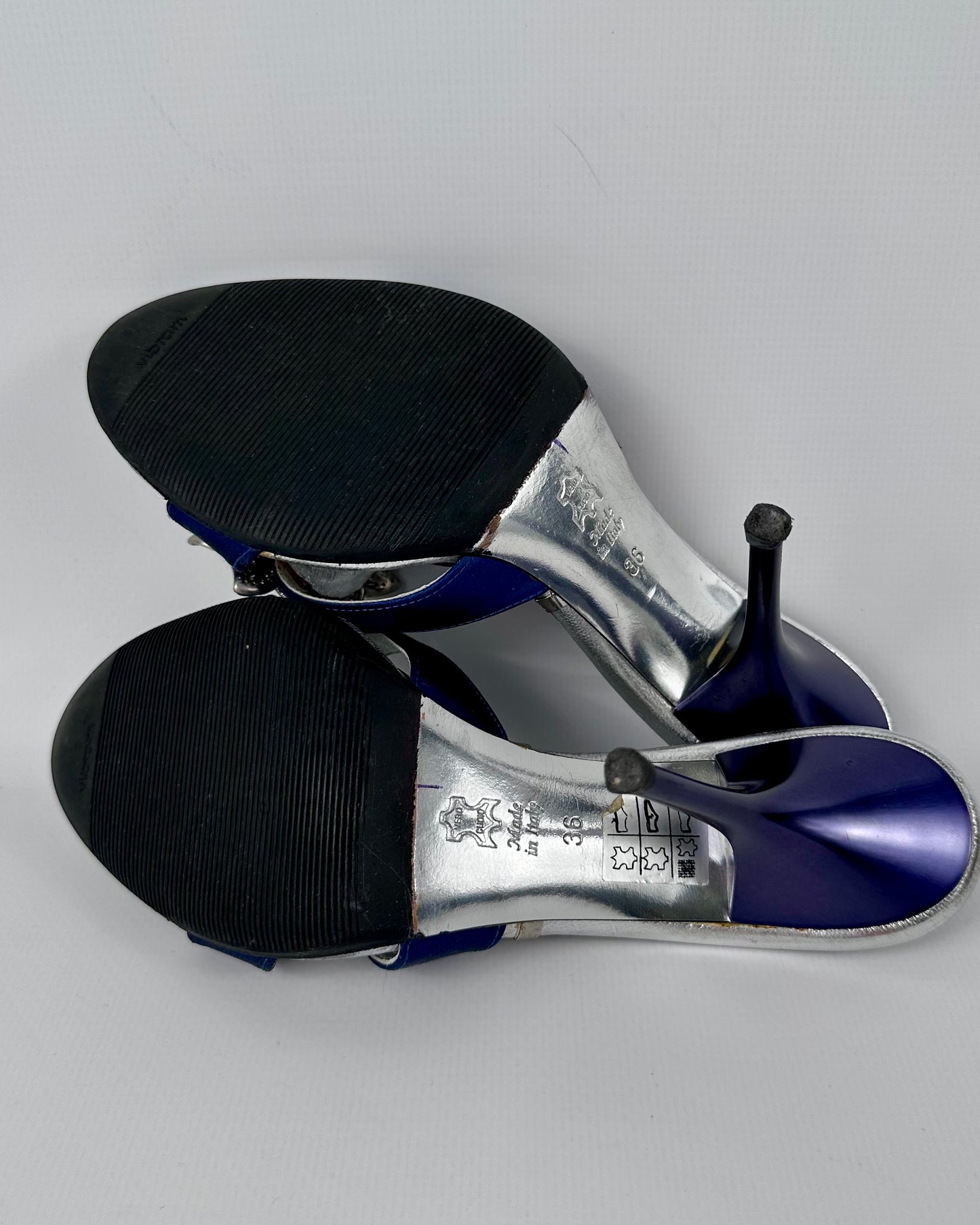 Gianmarco Lorenzi Flower Gemstone Heels — 36
