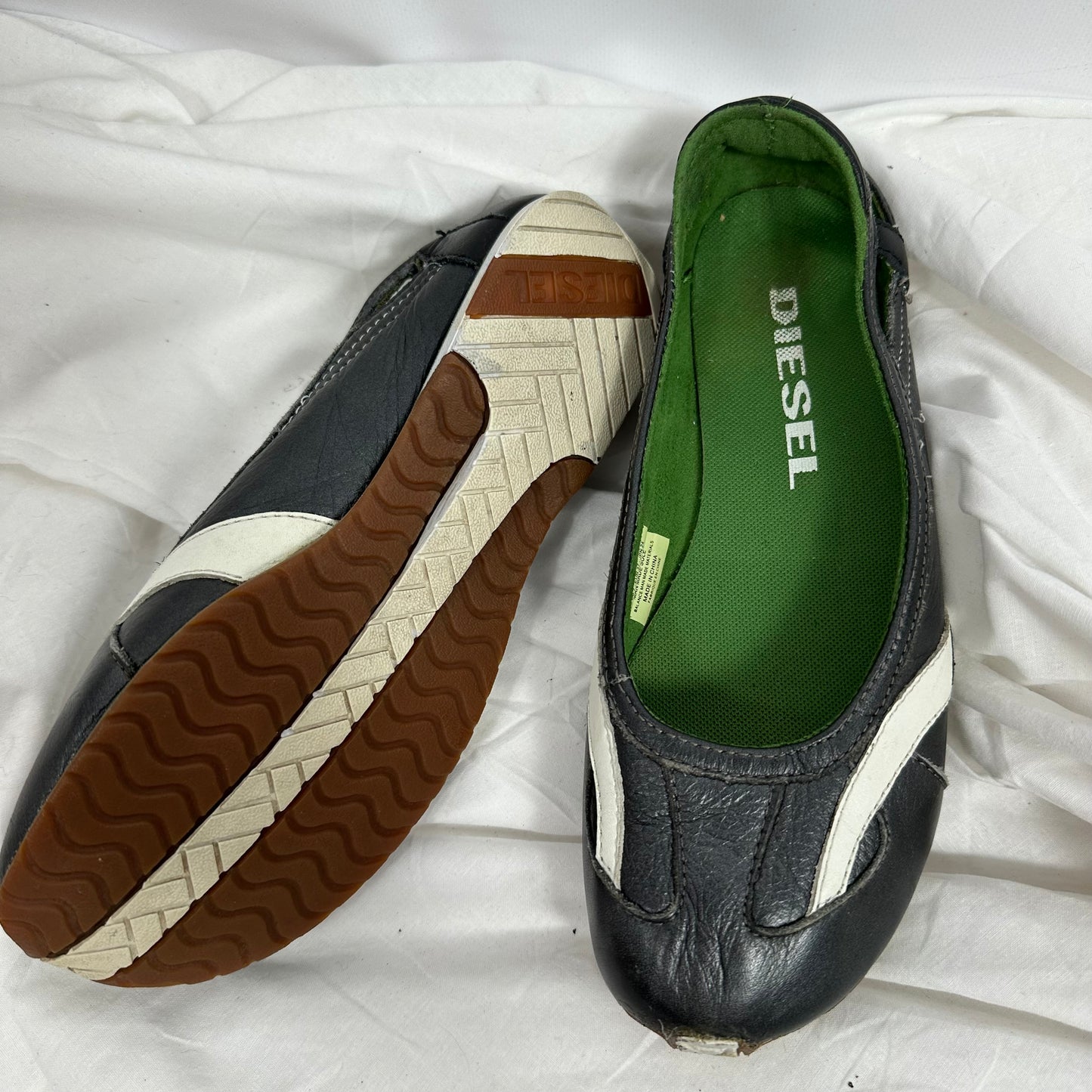 Diesel Vintage Leather Ballet Flats 36/37