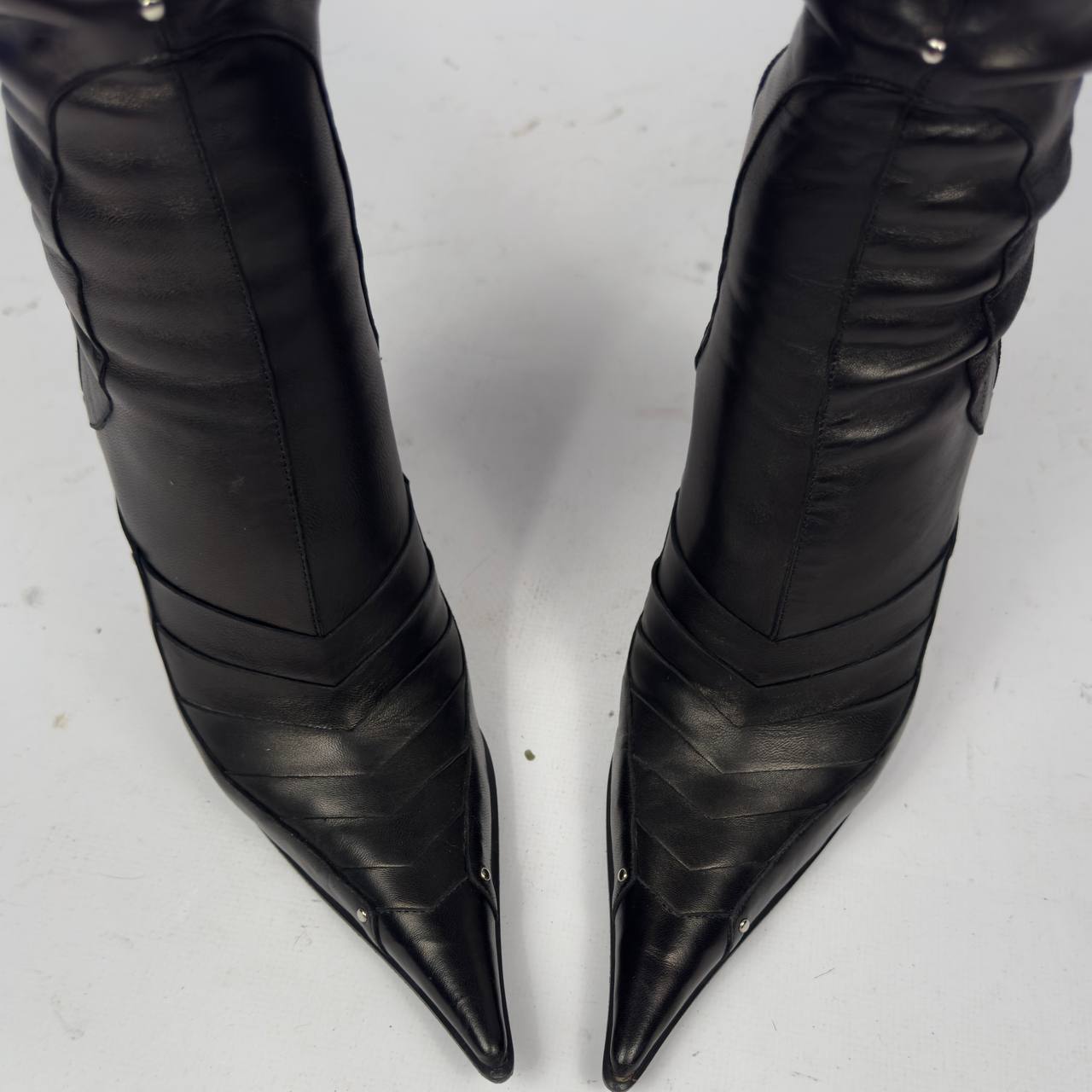 Gianmarco Lorenzi Vintage Italian Armour Boots — 37