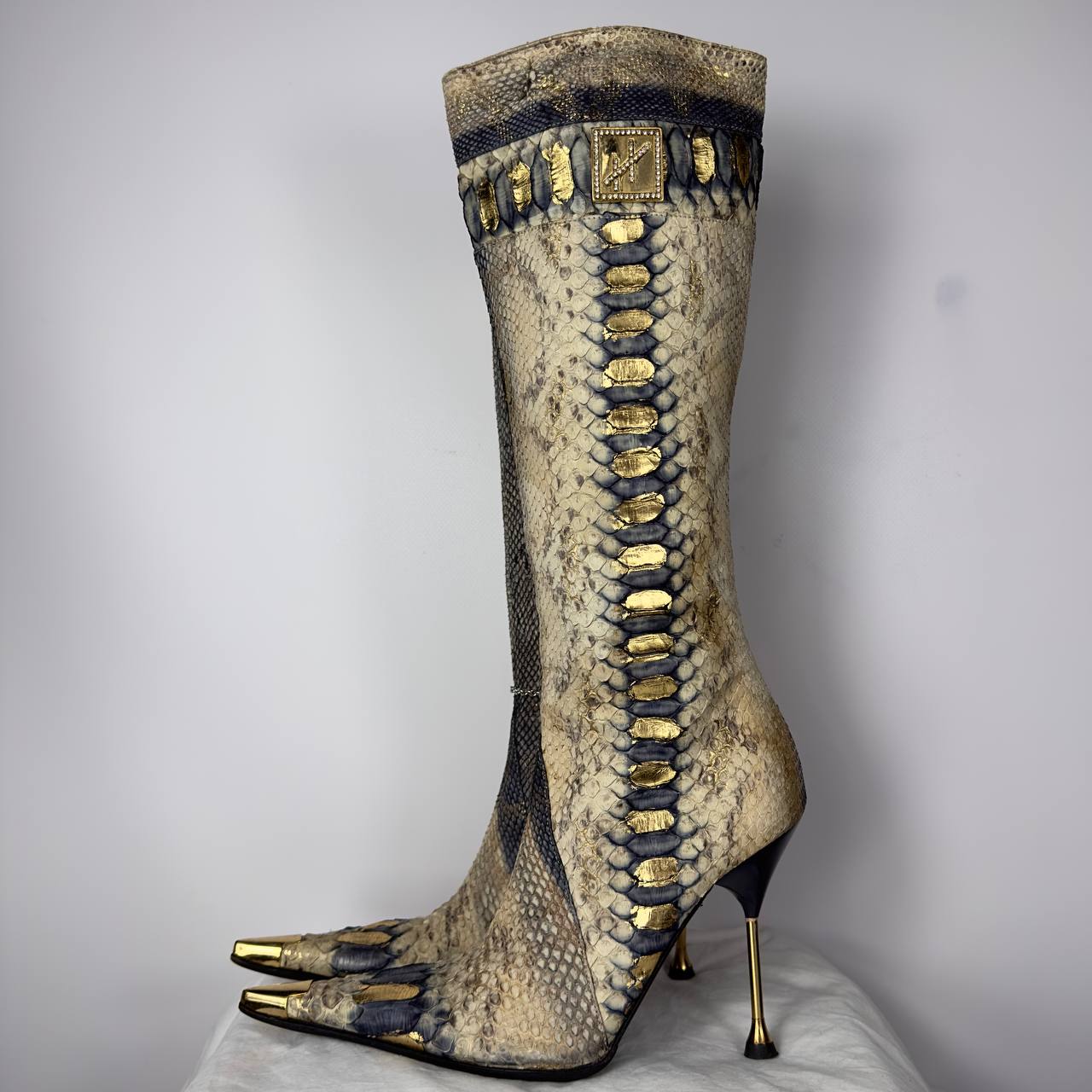 Hamlet Couture Python Leather Italian Boots