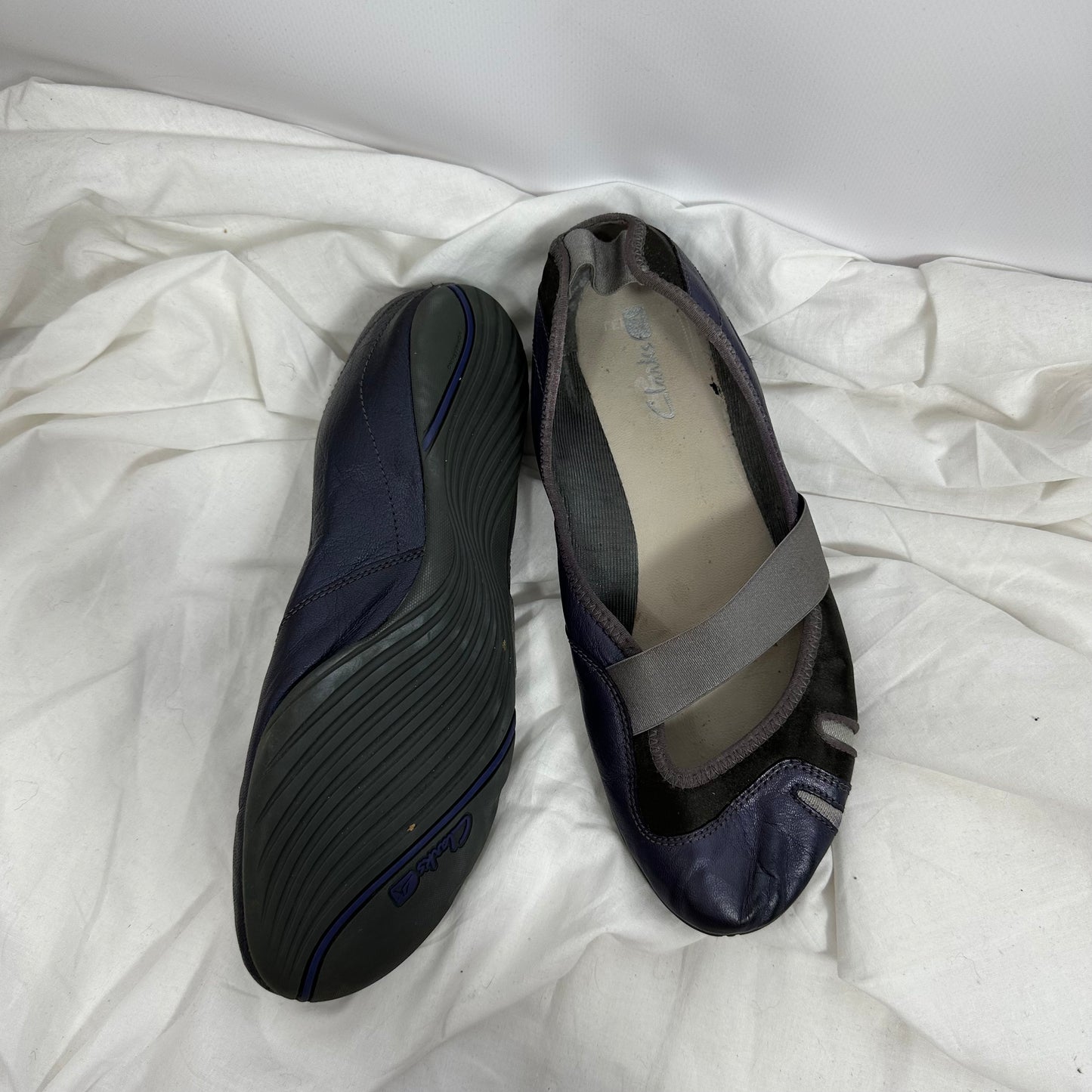 Vintage Leather Clarks Ballet Flats 39