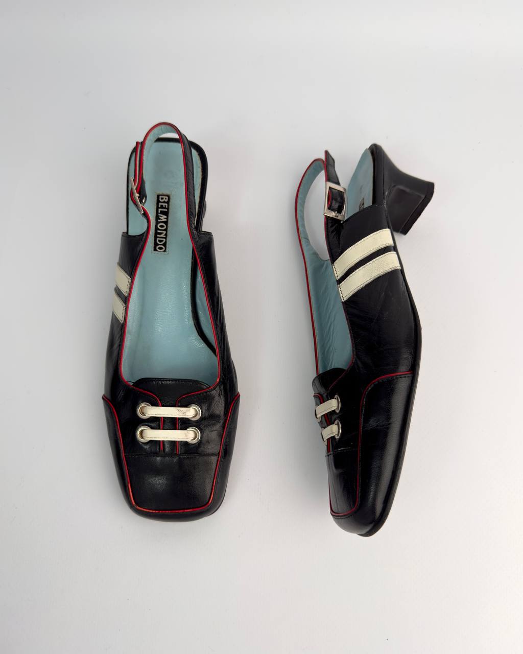 Belmondo Vintage Italian Kitten Heels — 37