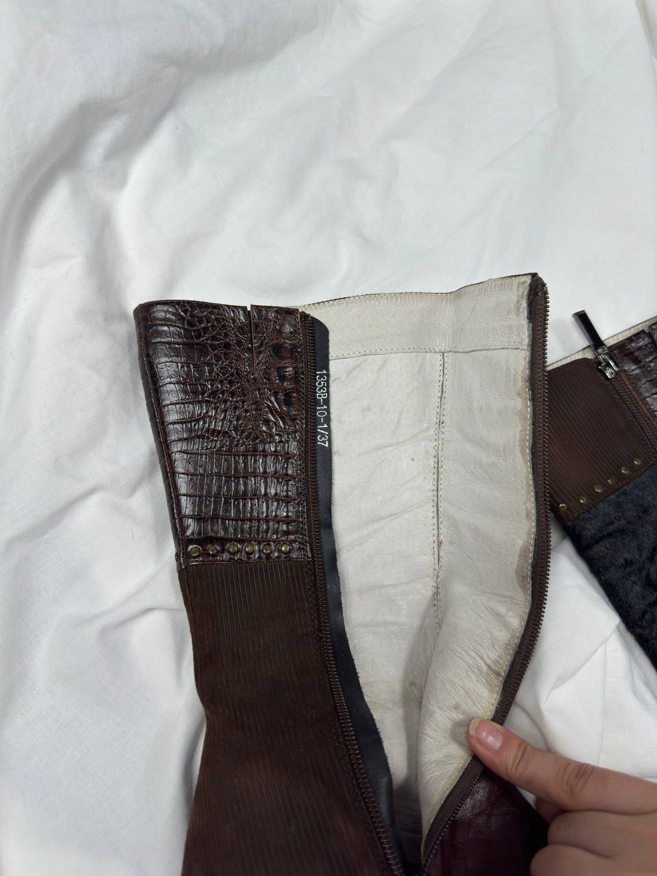 Vintage Italian Patchwork Boots 36.5/37.5