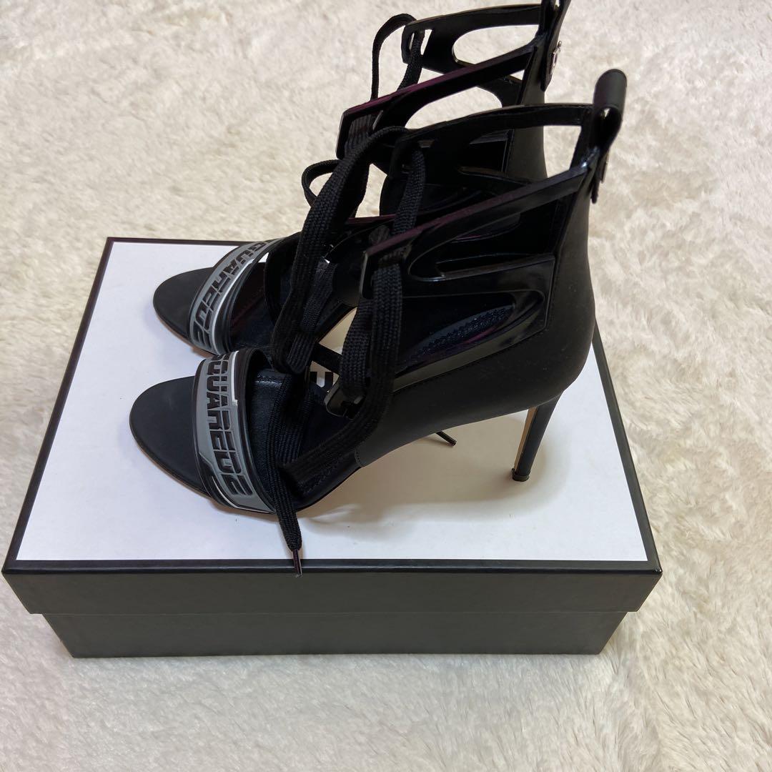 Dsquared2 S/S19 Techno Wrap Heels 38