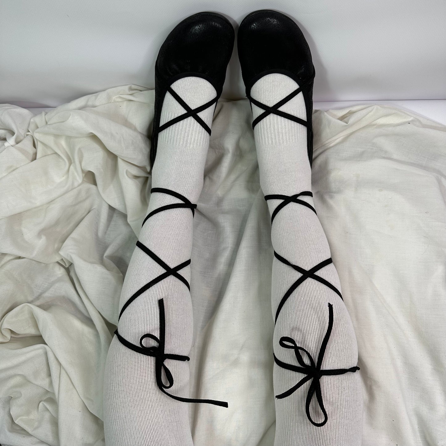 Vintage Catwalk Wrap Ballerina Flats