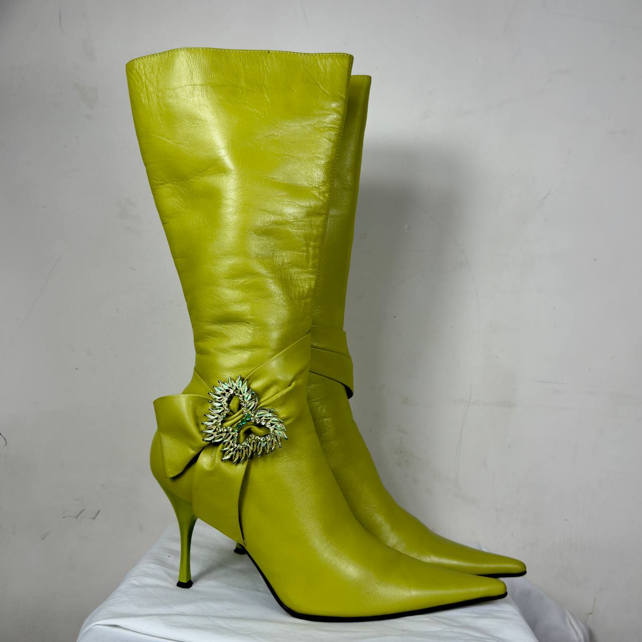 Vintage Italian Leather Boots (brat!) 39/39.5