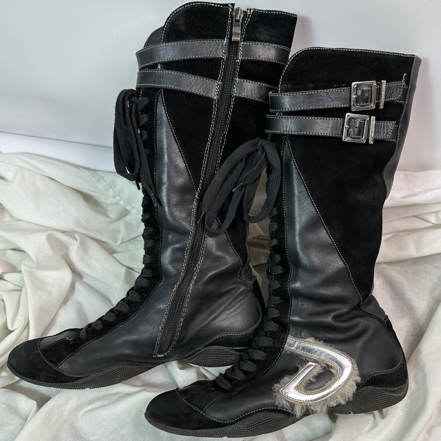 Vintage Italian Boxing Moto Boots 38/39