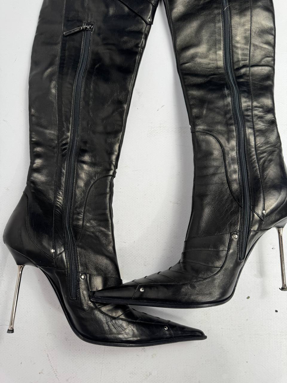Gianmarco Lorenzi Vintage Italian Armour Boots — 37