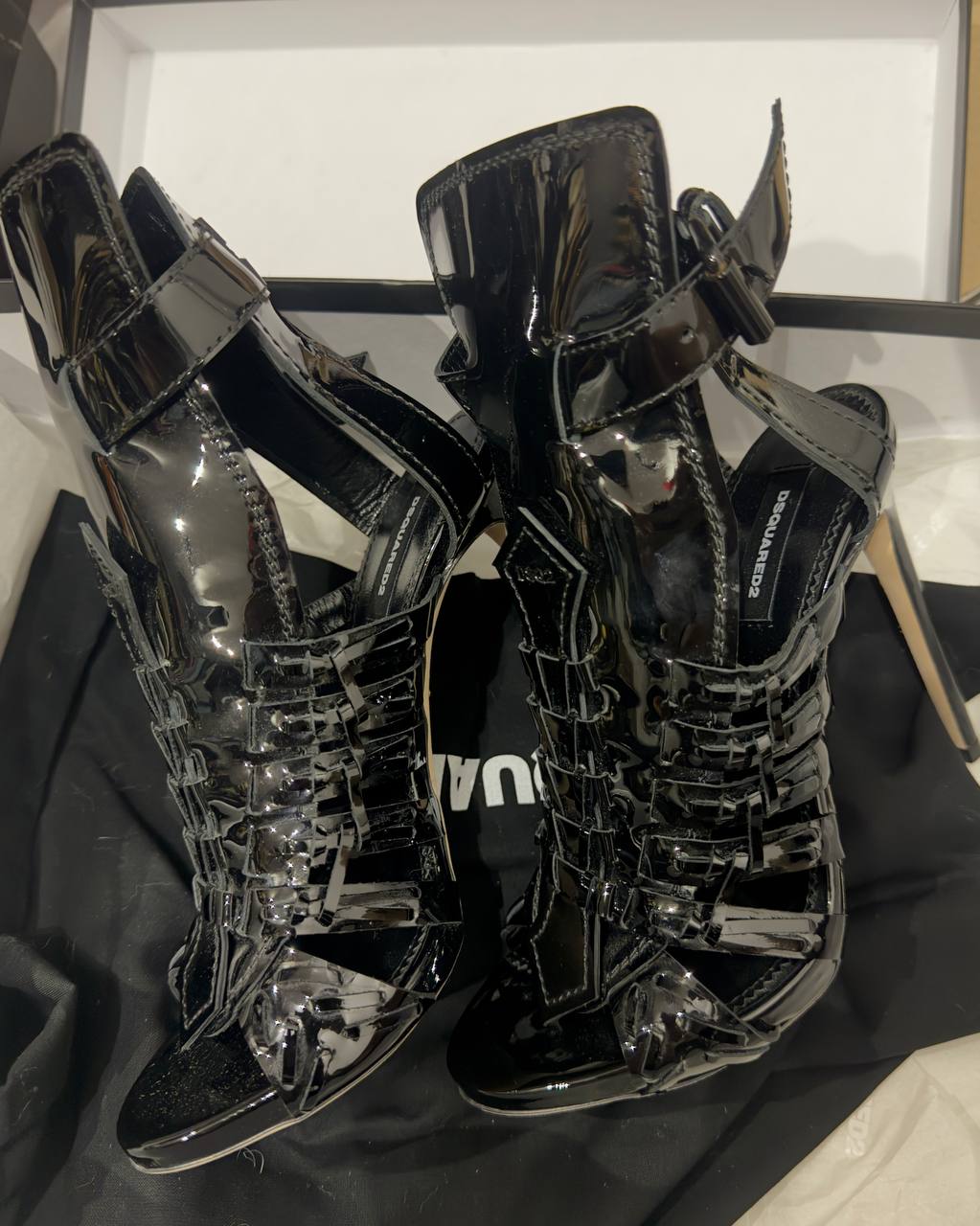 Dsquared Gladiator Heels - new with box 38