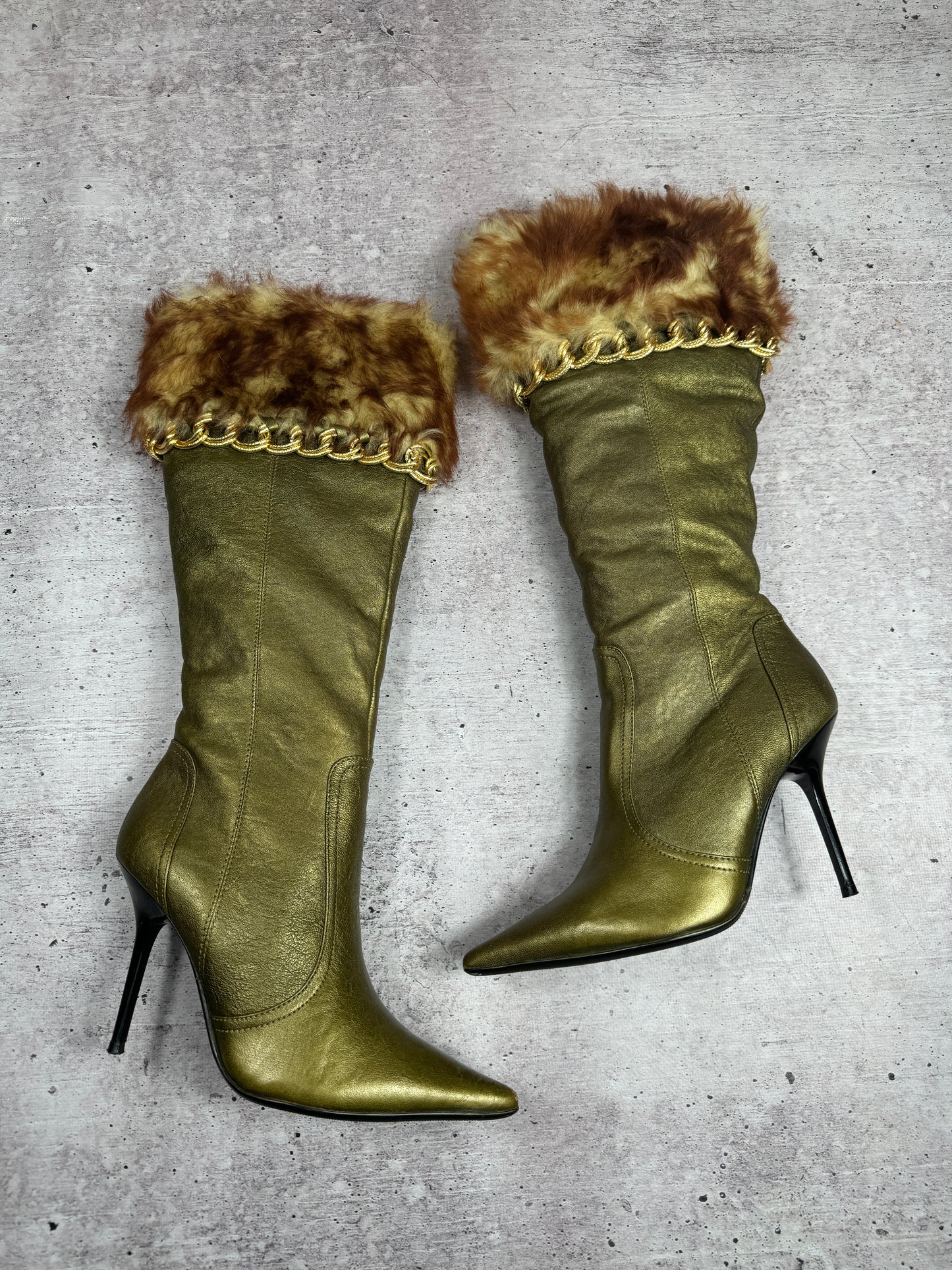 Vintage Italian Paolo Conte Leather Boots 38