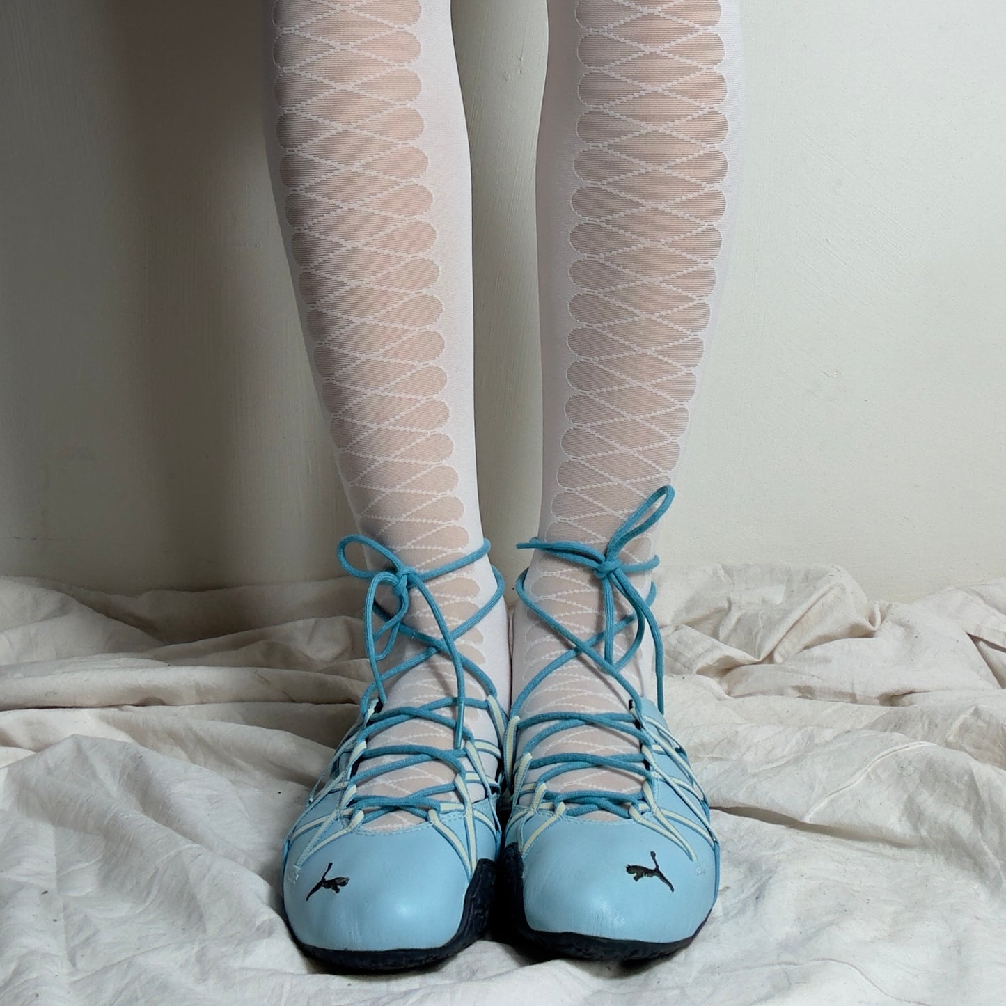 Puma 2000s ballet lace up flats