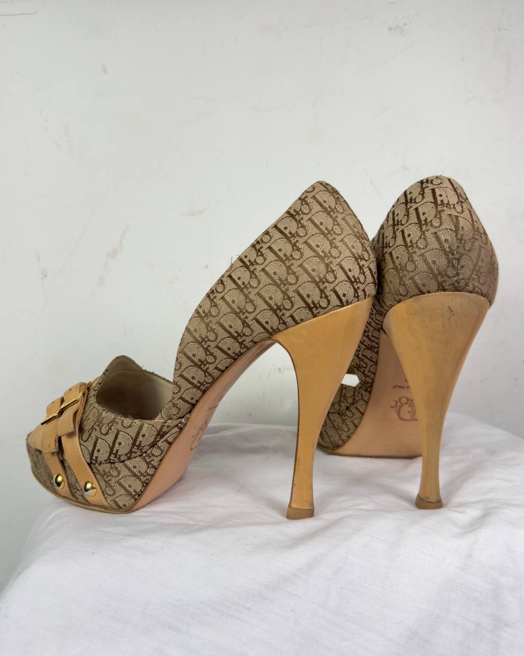 Dior Diorissimo Vintage Monogramme Heels — 39
