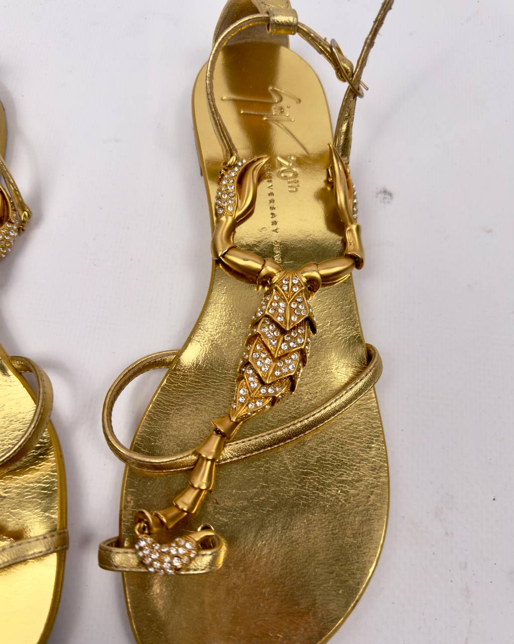 Giuseppe Zanotti 20th anniversary Italian Iconic Scorpion Sandals — 37/37.5