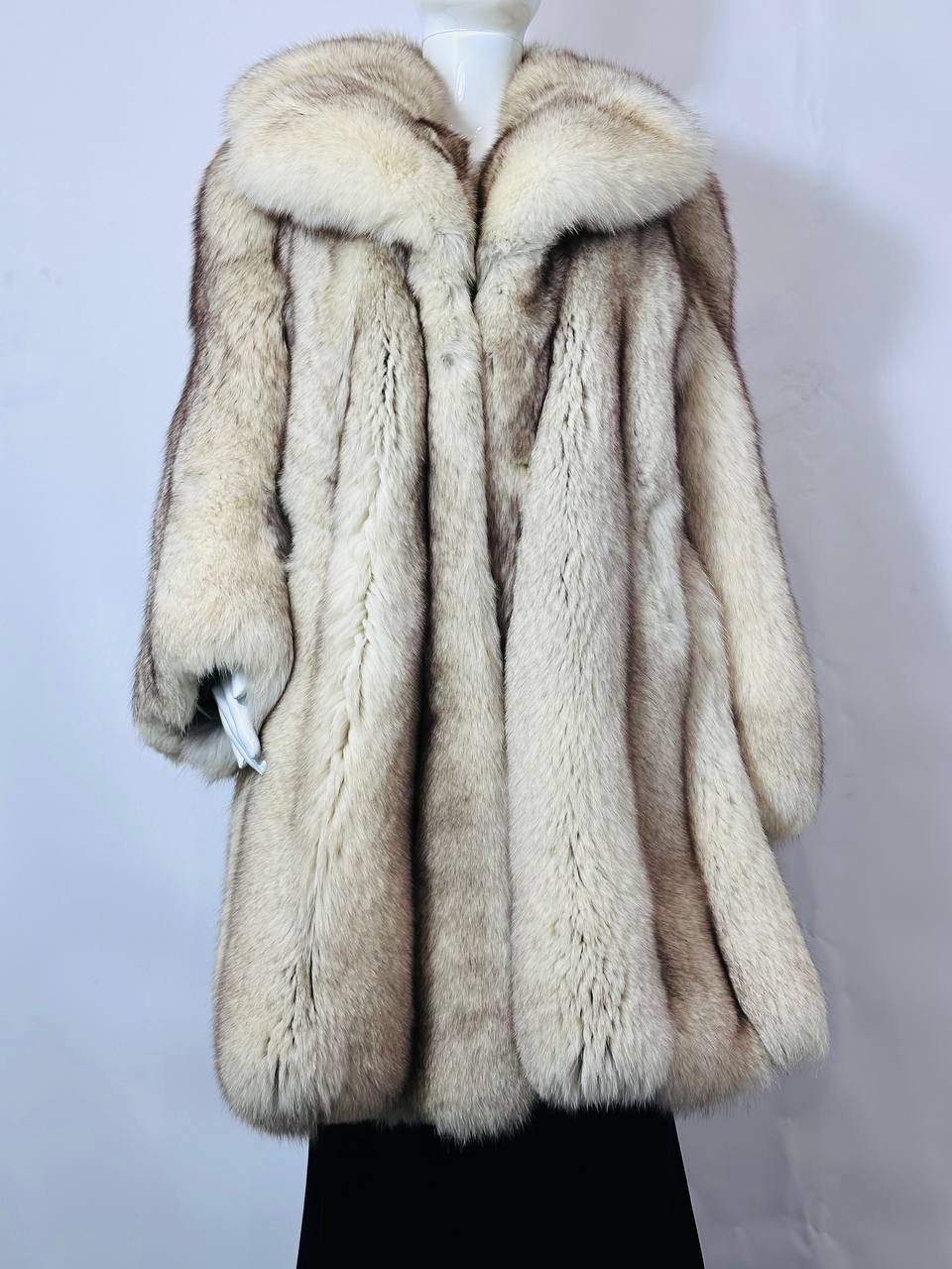 Vintage Arctic White Fox Coat