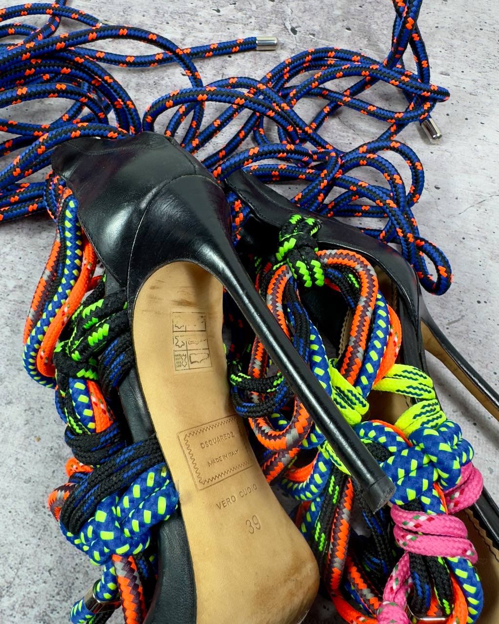 Dsquared2 Ariel S/S16 Rope Wrap Heels - 39