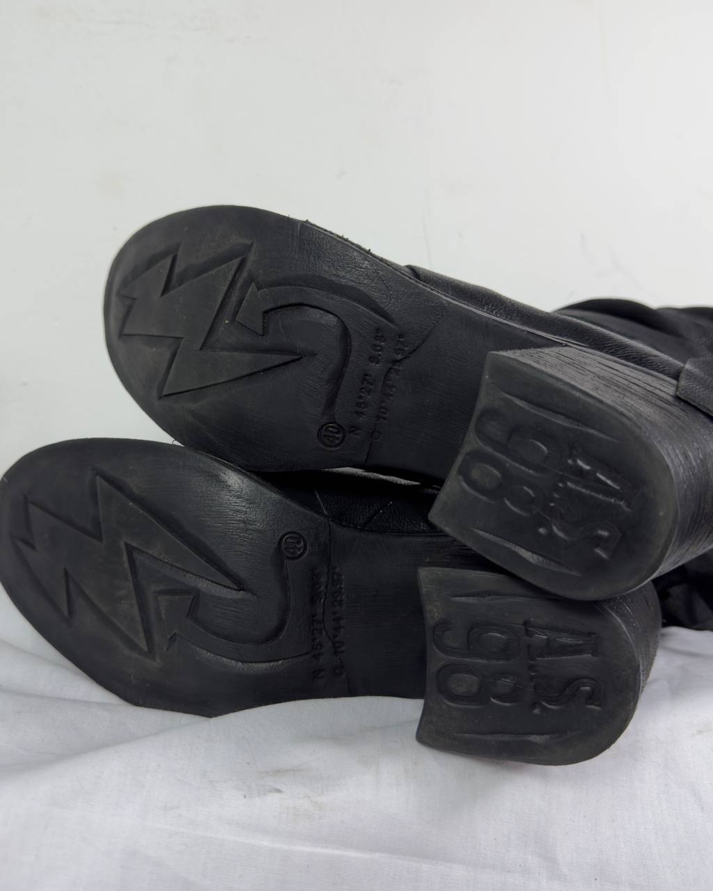 AS98 Vintage Leather Slouch Wrap Mummy Boots 40/40.5